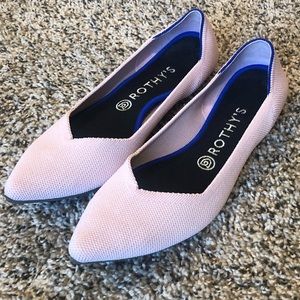 Petal pink Rothys points size 9 EUC